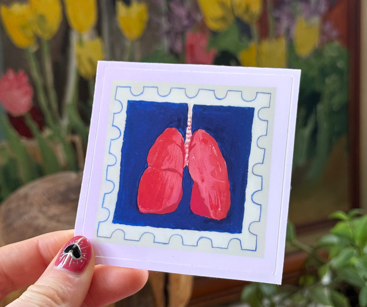 Lung Stamp Sticker