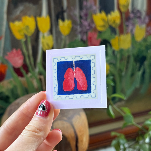 Lung Stamp Sticker