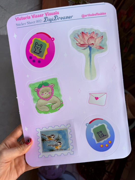 Sticker Sheet 002: DigiDreamer (Jumbo Version!!!)