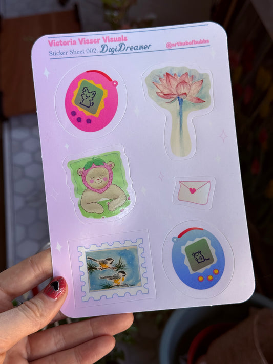 Sticker Sheet 002: DigiDreamer