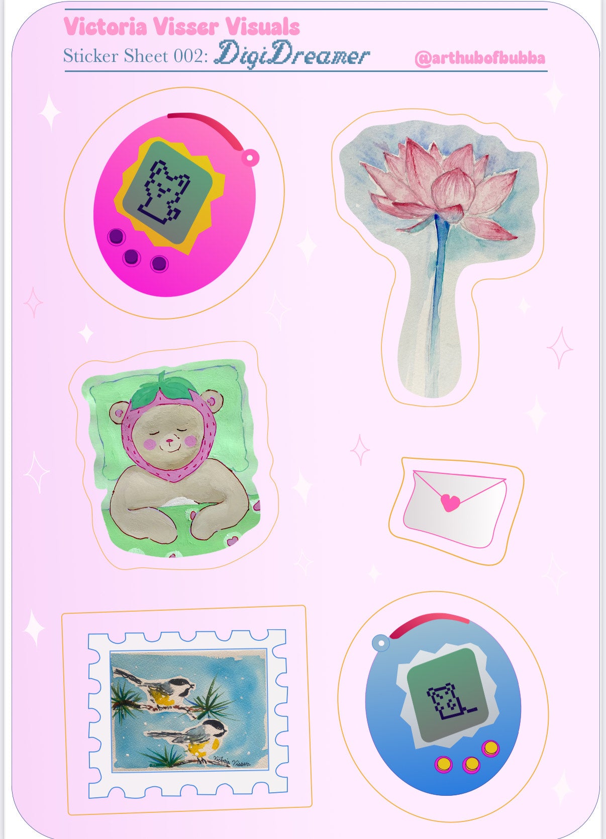 Sticker Sheet 002: DigiDreamer