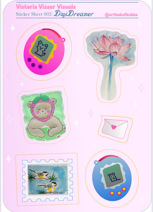 Sticker Sheet 002: DigiDreamer